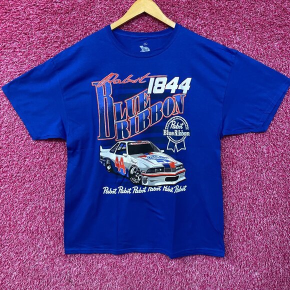 Pabst Blue Ribbon Racing 1844 Promo T-Shirt XL - Picture 1 of 4